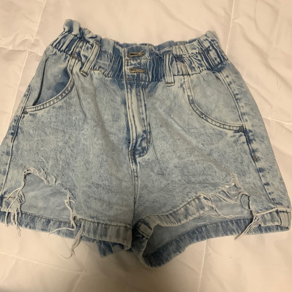High rise mom shorts